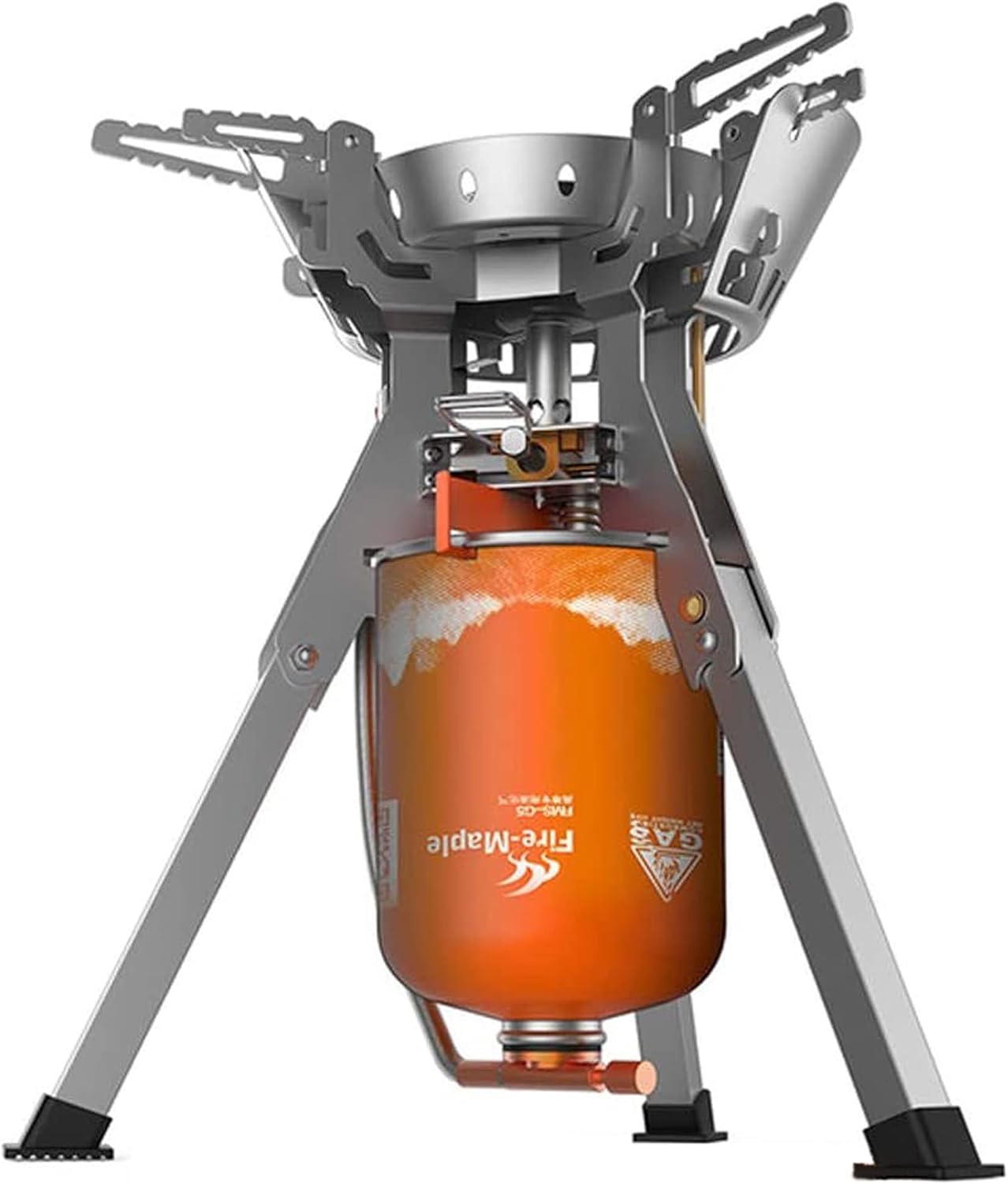Fire Maple Camp Stove FMS-108, Upgraded Super Power 4000W Camping Stove, Portable Camping Outdoors One-Piece Gas Stove Stainless Steel Cooking Stove