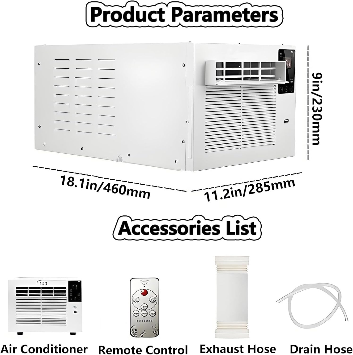 2-in-1 Portable Air Conditioner Compact Size Dehumidifier Mini Air Cooler with Remote Control & 1-12h timer & LED Light Cold AC Unit Personal Air Cooler for Home Bedroom Office