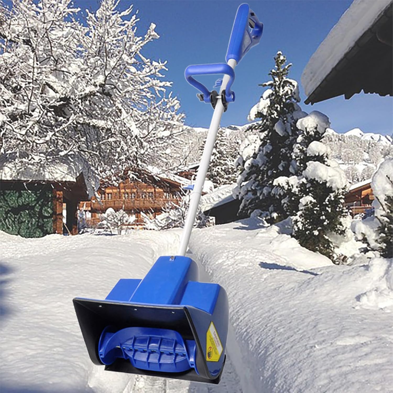 Cordless Snow Shovel, 24V | 28cm | 4-Ah Cordless Snow Blower, Battery Snow Blower with Adjustable Front Handle (2 Battery & Quick Charger Included)