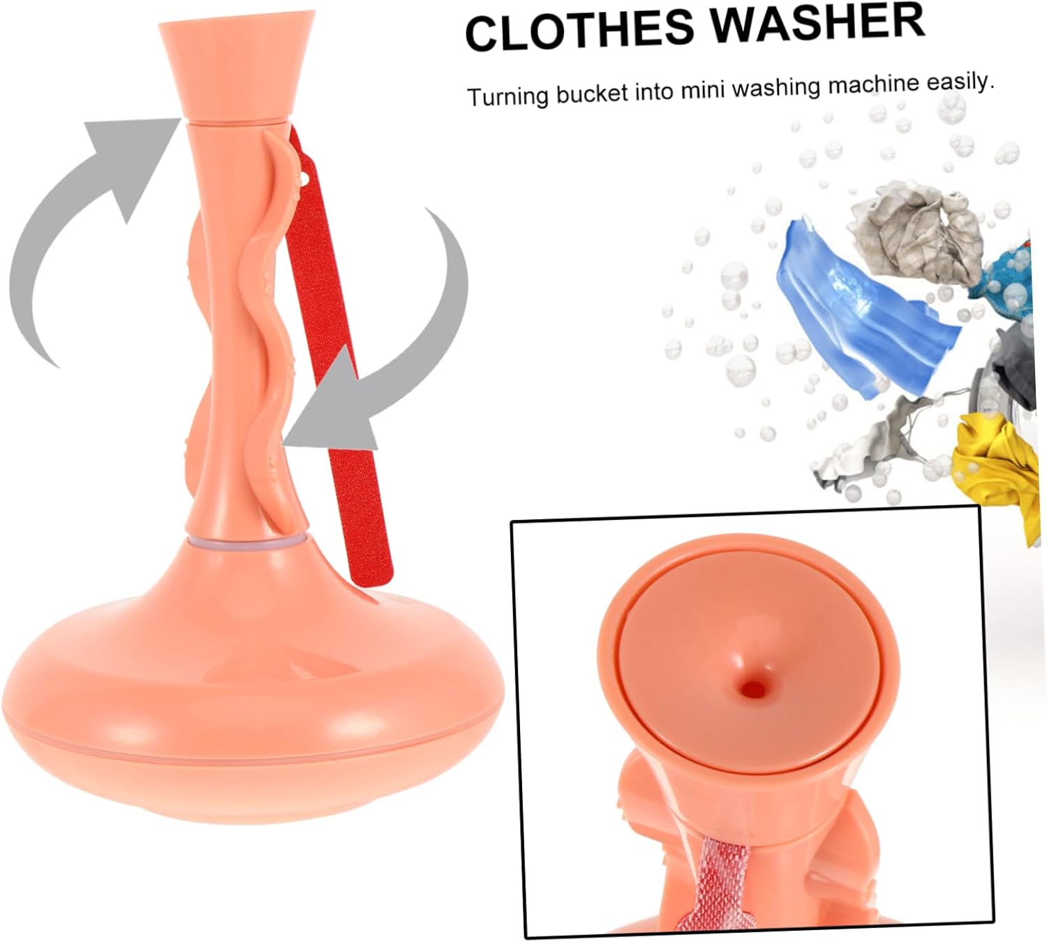 360degree Sonic Turbine Washer Portable Washing Machine for Camping Laundry Cleaner Tool Travel Washer Dryer