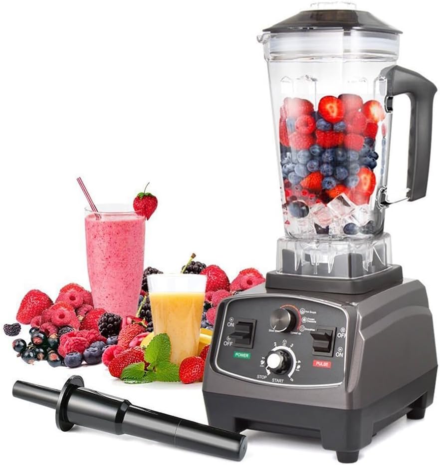 Blender Smoothie Maker, Kitchen Food Processor, Multifunctional Wall Breaking Machine, 26000 RPM High-Speed Jug Blender with 2L BPA-Free Container, for Kitchen Milk Tea Coffee Dessert Leisure Shop