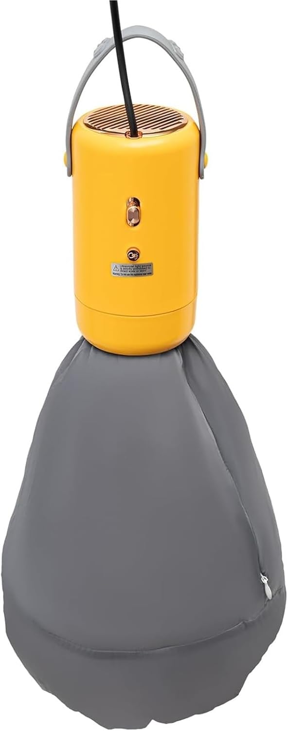 Portable Cloth Dryer, Multifunctional Small Dryer Machine, Fast-Drying Machine with Adjustable Timer, Travel-Friendly Mini Dryers for Apartments RV and Travel Outdoor(Yellow)