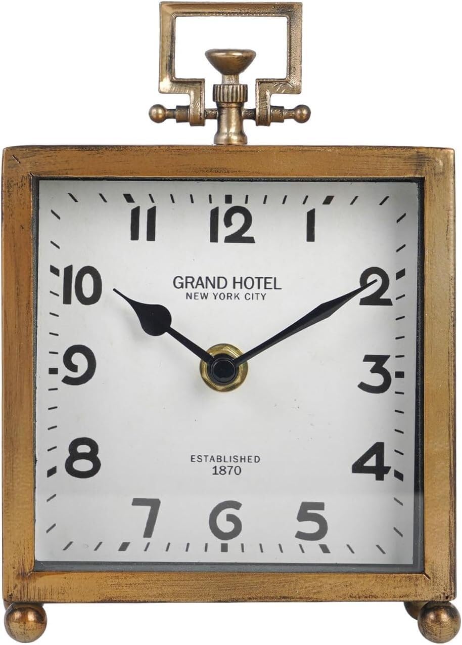 Household Decorative Clocks, Silent Watches, Suitable for fireplaces, Bookshelves and Living Room Decoration Suitable for Kitchen, Living Room or Office(Rose Gold)