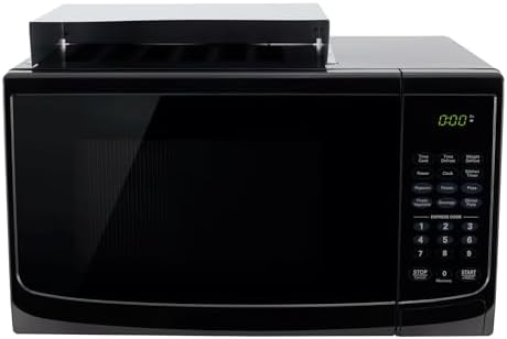 Tough Grade Black 1.0 Cu. Ft Microwave | 900W Output, 120V | Replaces High Pointe | Compact, Lightweight, One-Touch Controls,10 Power Levels Turntable, Timer, Child Lock