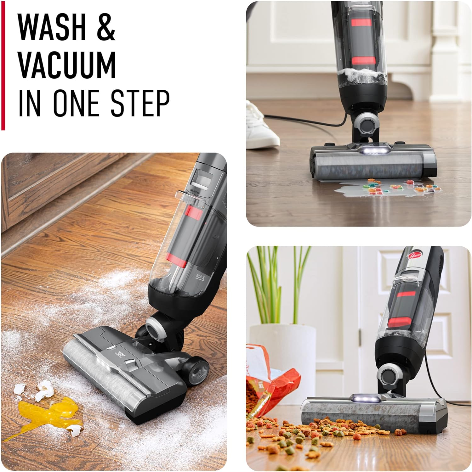 Hoover Streamline Corded Hard Floor Cleaner Machine, Wet Dry Vacuum Floor Cleaning Machine, Self Cleaning System, Ideal for Hardwood, Luxury Vinyl, Tile and More