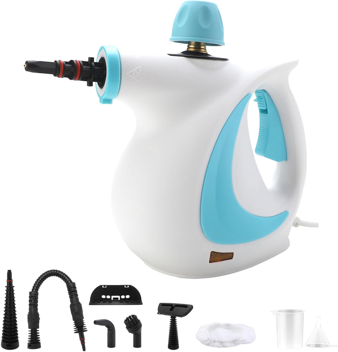 Steam Cleaner Handheld High Pressure Steamer for Home Use Multi-Surface Cleaning for Kitchen Bathroom Upholstery and Car Interior Saker Plus Steam Cleaner Best Steam Cleaners for Home Use (blue)