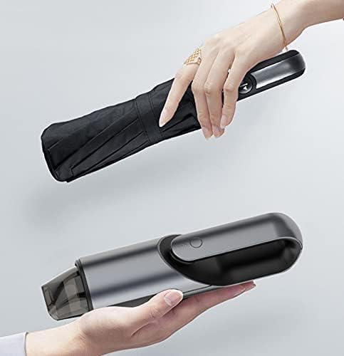 Handheld Vacuum Cordless, Rechargeable Car Vacuum, Portable Hand Held Vacuum for Home and Car Cleaning (Color : Silver)