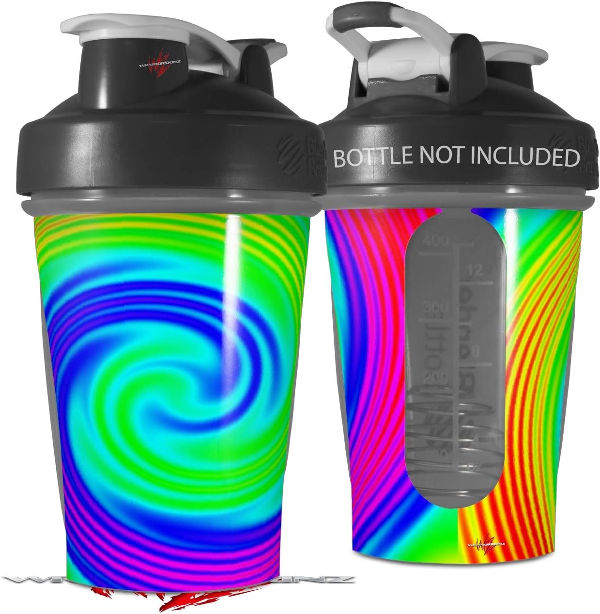 Decal Style Skin Wrap works with Blender Bottle 20oz Rainbow Swirl (BOTTLE NOT INCLUDED)