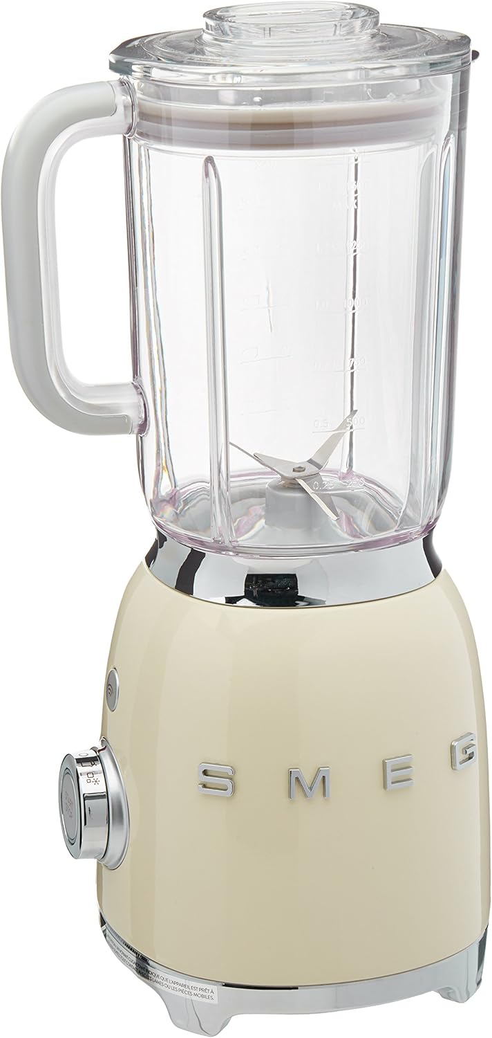 Smeg BLF01CRUS 50s Style Blender,, Cream, 48 Ounces