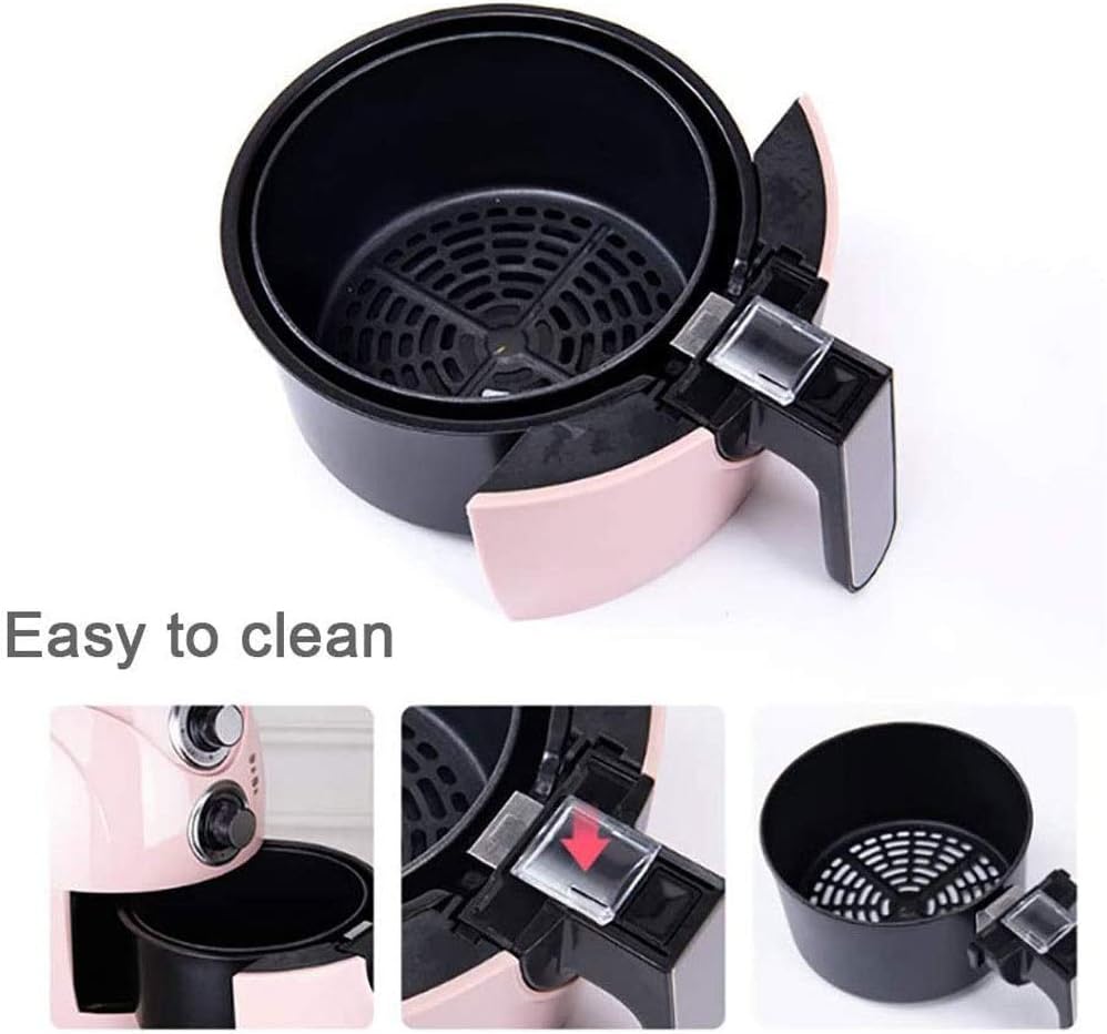 N/A 2.5L Air Fryer Household Oil-free Timer & Temperature Control Oil-Free Non Stick Fry Basket Dishwasher Safe Parts(D)