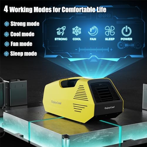 Portable Air Conditioner Tent Air Conditioner Camping Air Conditioner Fast Cooling Portable Air Conditioner Camping Portable Ac for Camping Portable Ac for Truck Outdoor/Rvs/Fishing Or Pet blue