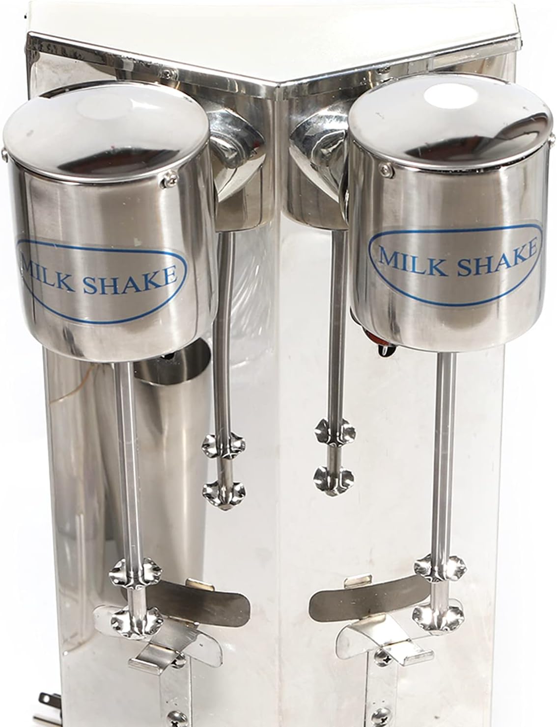 1600ML Electric Milkshake Maker Machine Double Head Stainless Steel Commercial Milk Shake Maker 12000-16000rpm/min Malt Mixer Drink Blender Milk Tea Shaker,360W (2-Head)