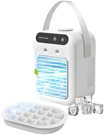 Portable Air Conditioners,Evaporative USB Charging Fan, 8.43x6.46x4.49 Inch Mini Ac Unit, 2 Speeds,500ml Tank Coolers,Portable Personal Cooling Fan for Room Car Office Camping (UP)