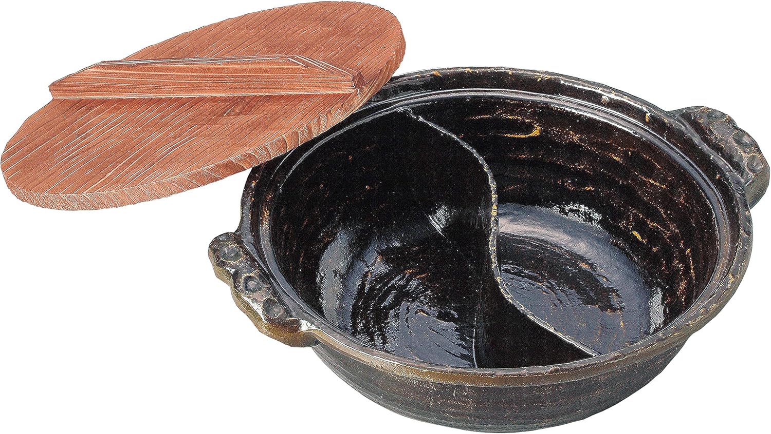 Kawanami Shoten 111-8 Genpei Pot for Electromagnetic Use (Black American Yu), 10.6 inches (27 cm)