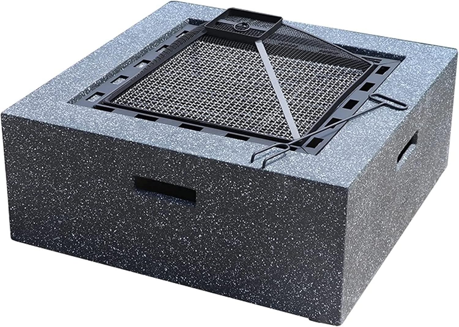 Garden Fire Pit Grill Bowl Grill Barbecue Rack Outdoor Fire Pit Garden Terrace BBQ Leisure Table, Outdoor Cooking Fire Pit, Wood Burning Fire Bowl, Multifunctional Heating Fireplace