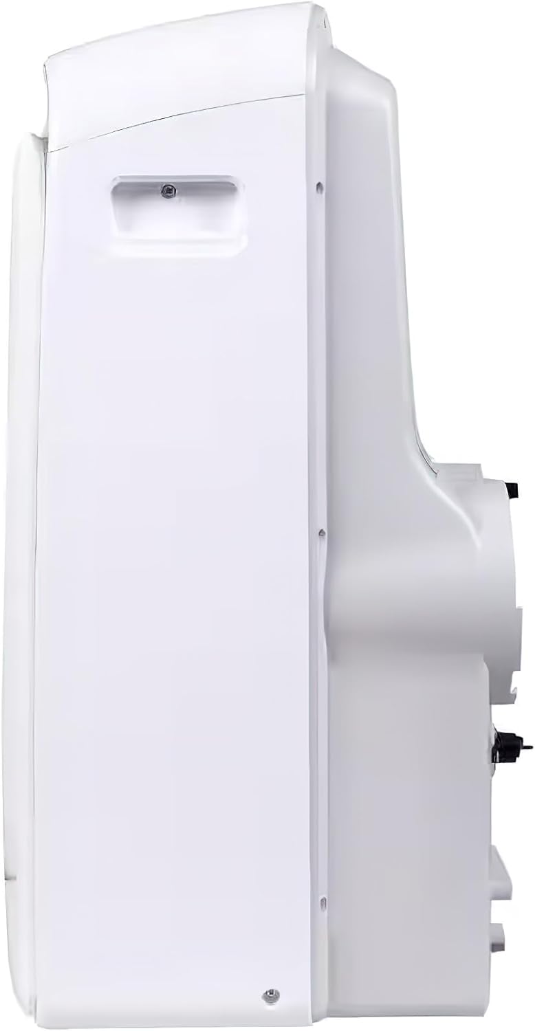 Seasons SM13R1 Portable 13500 Air Conditioner with Heater, White; Cool Rooms Measuring 550 to 700 sq.ft; Bucket-less Evaporation System; Soft Touch Electronic Control Panel; Auto Restart