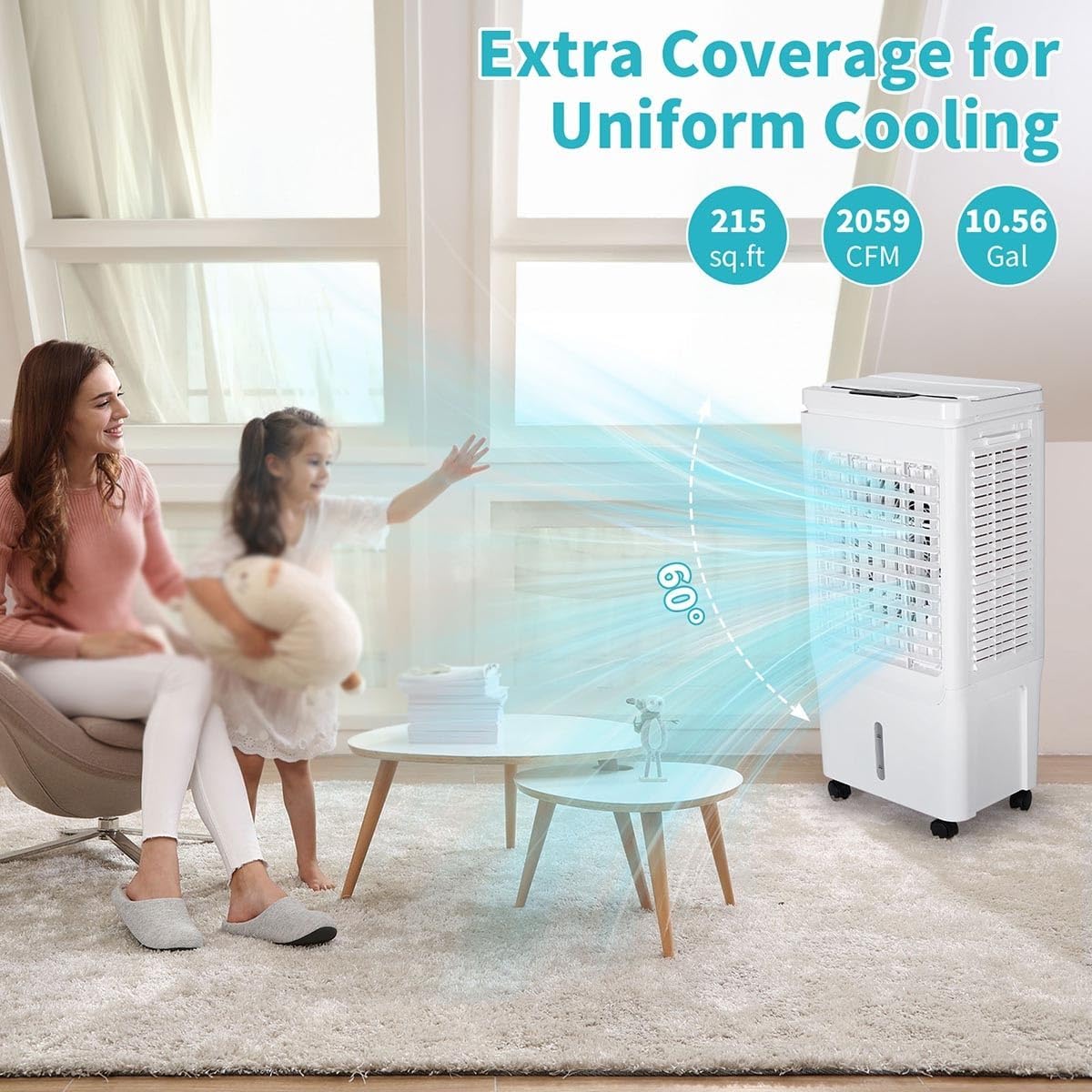 Portable Air Conditioner Cooling Fan, 3 IN 1 Cooler Air Conditioner 42