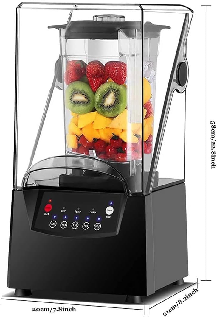 Blender Smoothie Maker,2l Commercial Stand Mixer,Silent 17000rpm,With Sound Enclosure,Ice Crusher And Cover,Silent Broken Wall Cooking Machine,For Smoothie,Fruits