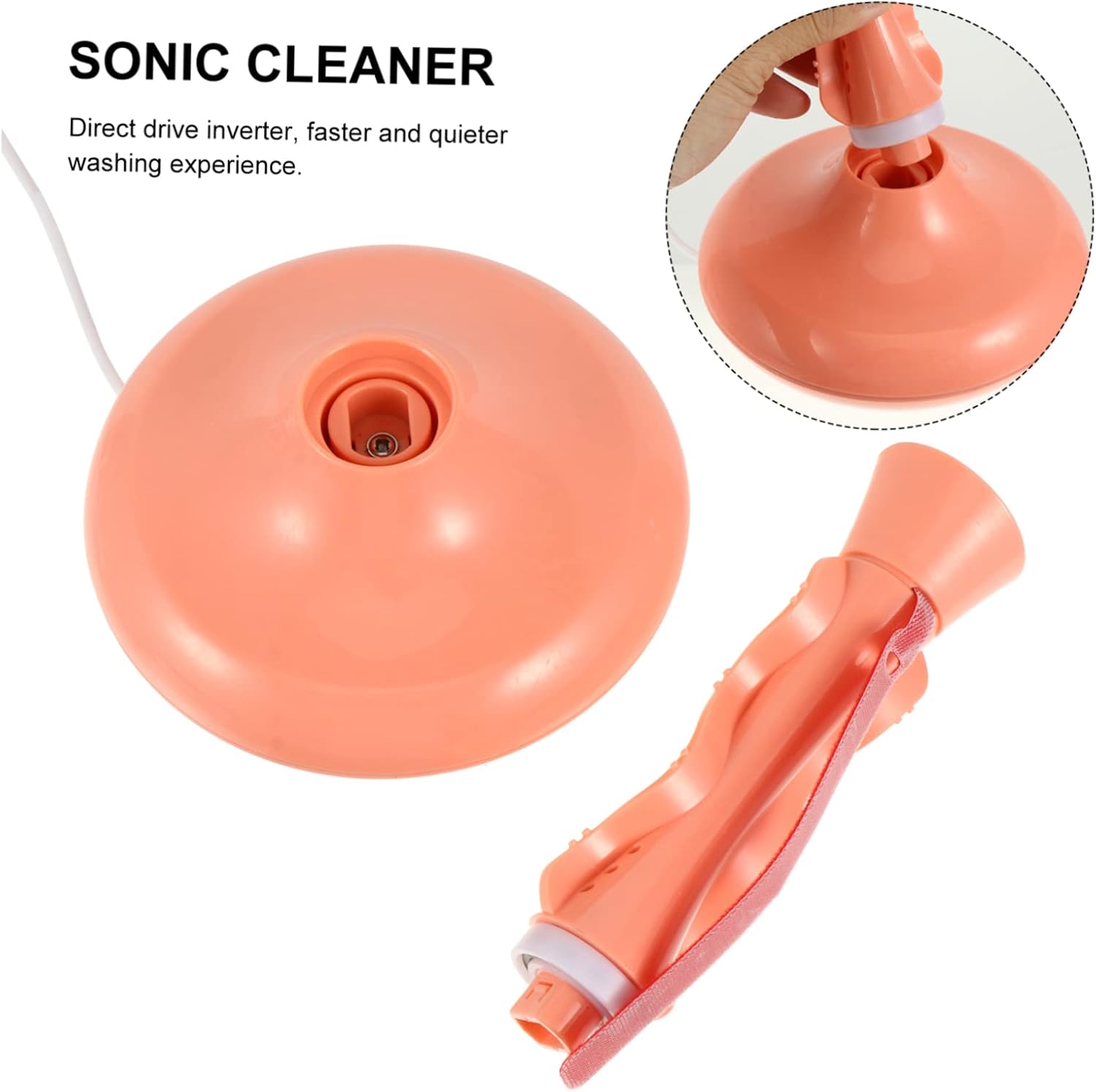 Gadpiparty 360degree Portable Washing Machine Lightweight Travel Washer with Rotation Efficient Cleaning Tool for Clothes and Underwear for Apartments and Camping