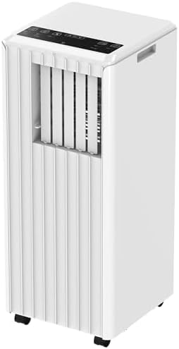 8000 BTU Portable Air Conditioner for 250-350 Sq Ft 3-In-1 AC Unit with Cooling/Dehumidifier/Fan Modes, Remote, 24H Timer & Installation Kit for Home/Office/Dorm