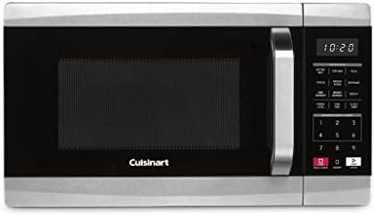 Cuisinart CMW-70 Stainless Steel Microwave Oven, Silver & Cast-Iron Double Burner, 11.5
