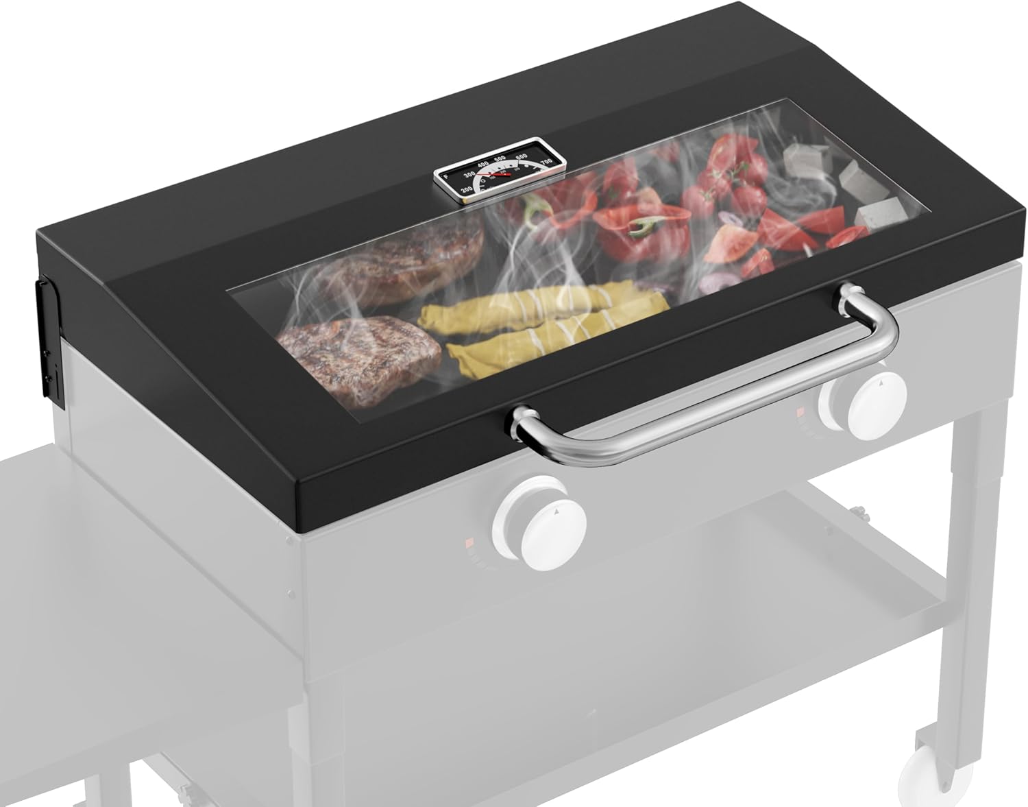 BBQ Future Griddle Lid for Blackstone 28 inch Griddle, Clear View Griddle Hard Cover Hood for 28