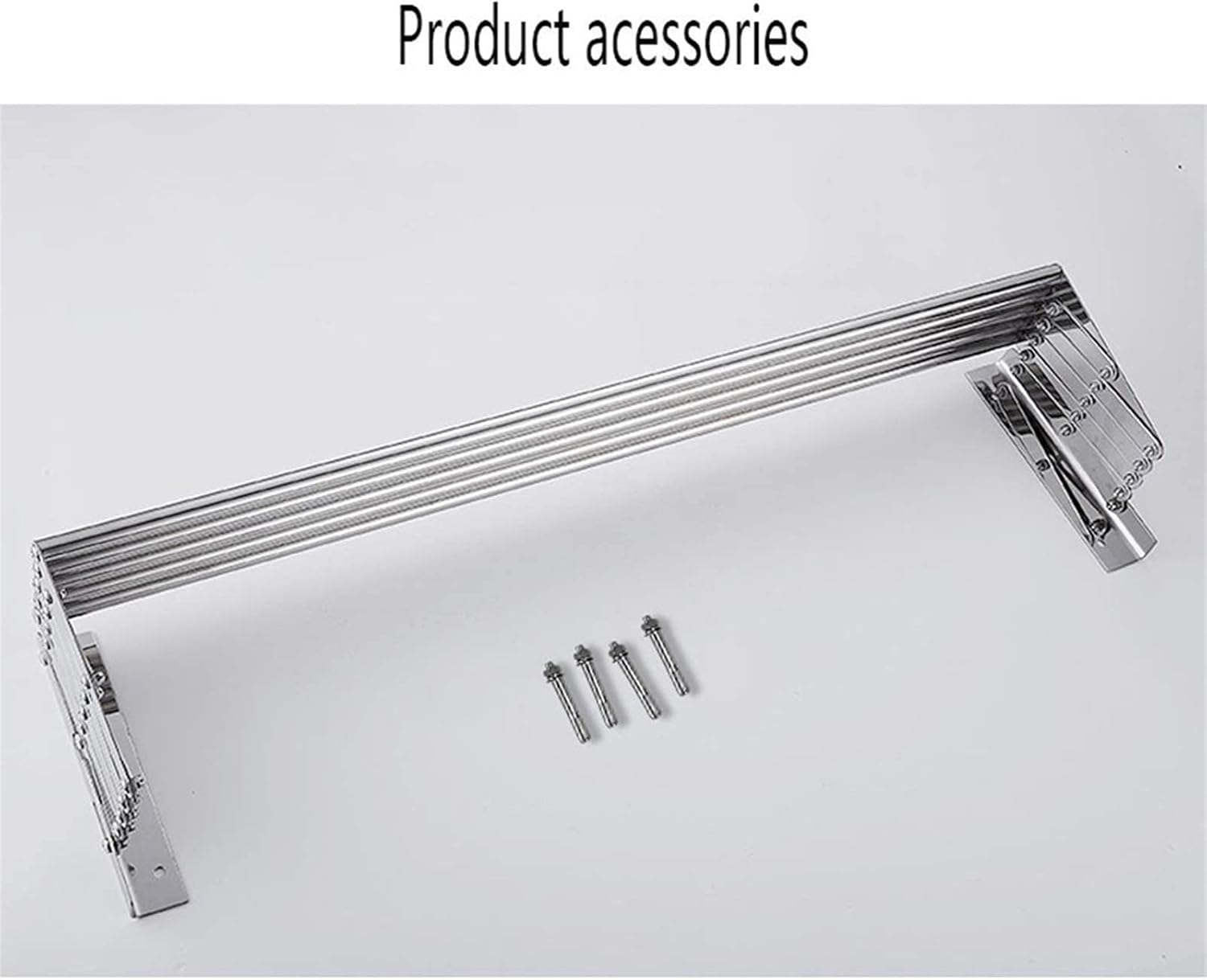 Clothes Drying Rack Laundry Drying Rack Airer -Wall Mounted - Retractable - Clothes Drying Rack Horse Collapsible Folding Clothes Hanger 5 Rail Towel Bar Dryer Fashionabl,40cm