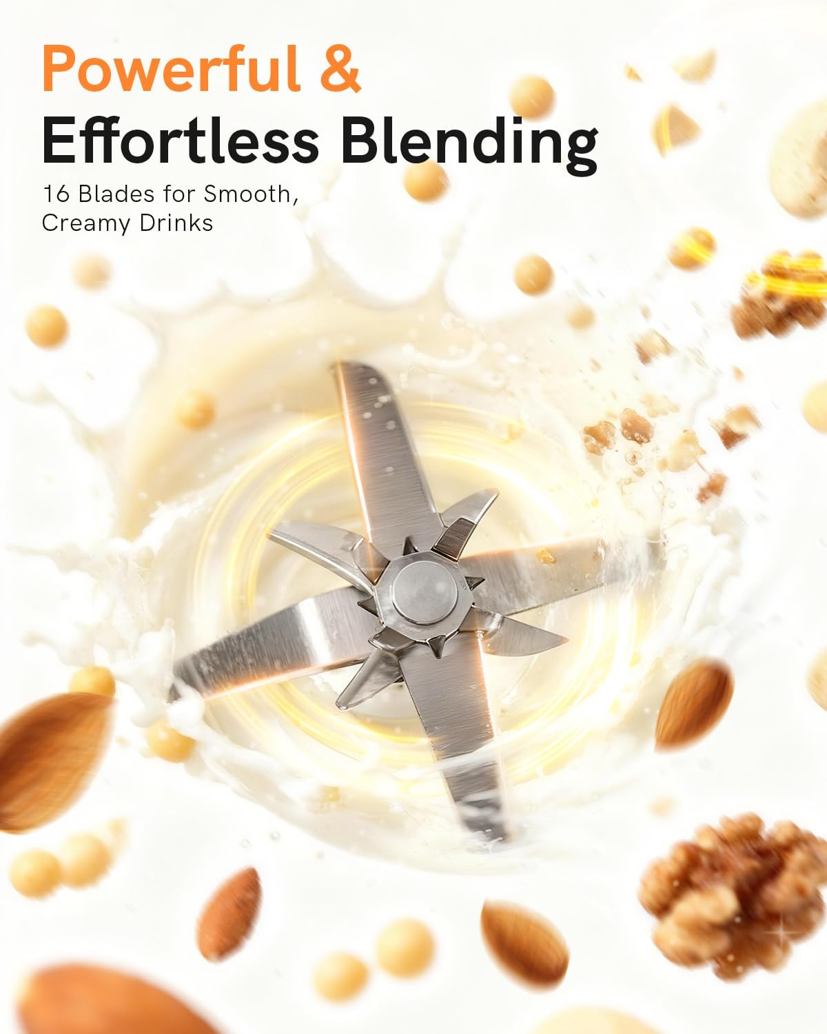 50oz Nut Milk Maker Machine(Stainless Steel) Blender, 8-in-1 Automatic Soy Milk Maker for Vegan, Homemade Almond/Coconut/Oat Plant-Based Milk with 18H Delay Start,4H Keep Warm, Self-Clean& Boil Water