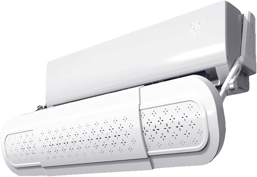 Air Conditioner Deflector, Retractable Air Deflector Adjustable Wind Deflector Wall-Mounted Air Conditioner Outlet Deflector