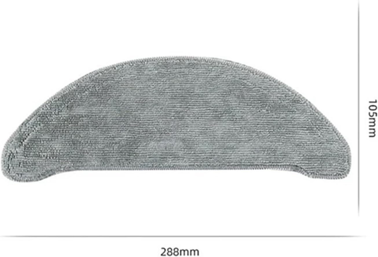 Mop Dust Bag Robot Vacuum Spare Parts Accessories，Compatible for Xiaomi，Compatible for Roidmi Eve Plus SDJ01RM Main Side Brush Hepa Filter(B)