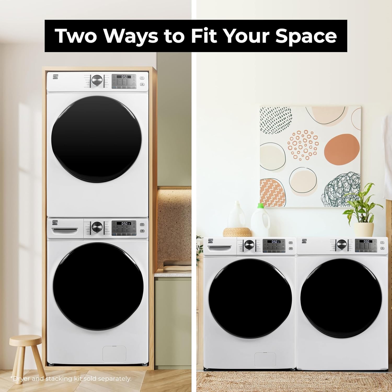 Kenmore 4.5 cu. ft. Front Load Washer with Stain Removing Steam Treatment - Reduce Laundry Time with Accela Wash - LED - ENERGY STAR Certified - White