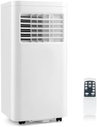 DORTALA Portable Air Conditioner 10000 BTU, 3-in-1 Personal AC Cooling Unit with Dehumidifier, 24H Timer, Remote Control, Window Kit & Wheels, Standing AC for Bedroom, Dorm, Cools up to 280 Sq. Ft