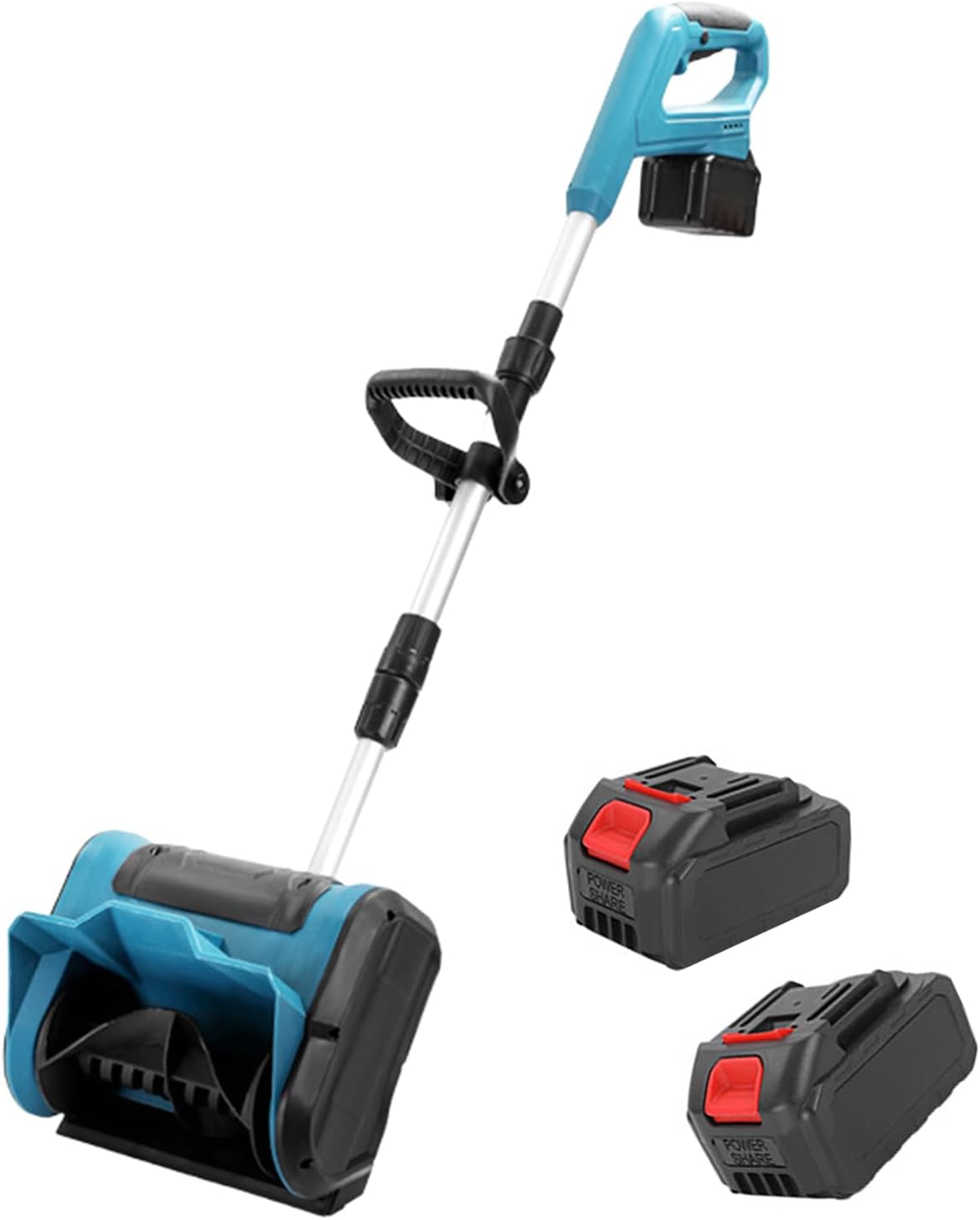 21V Electric Snow Shovel, Snow Blower 3.0 Ah Battery with Adjustable Telescopic Rod and Auxiliary Handle, Snow Removal Tool for Driveway, Pavement, and Yard, No-Load Speed 3000r/min C