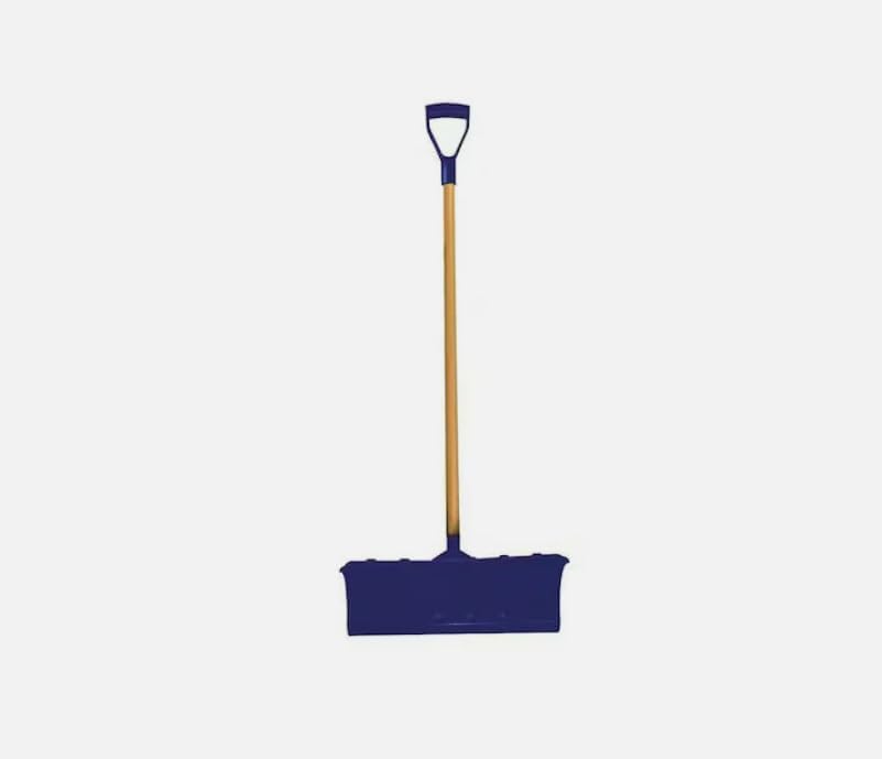 Snow Shovel, 22 1/4 in W X Plastic Blade, 42 in L Wood Handle, 36Rg03