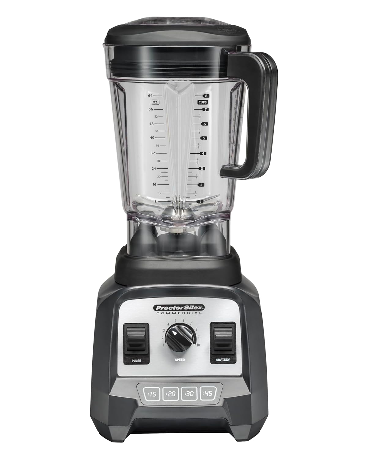 Proctor Silex Commercial 55000 High-Performance Blender, 2.4 Peak hp, Variable Speed Dial, BPA-Free 64 oz./1.8 L Container, 17.32