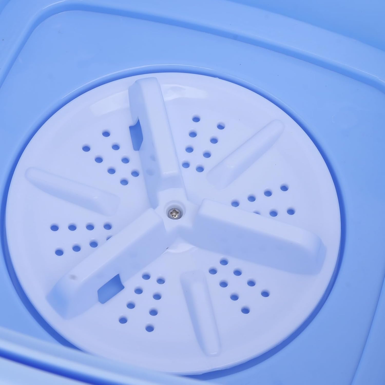 Foldable Washing Machine, Mini Portable Bucket Laundry Washer with Black Lid, High Speed Motor, Lightweight and Portable, Multifunctional, for RV Travel Apartment (US Plug)