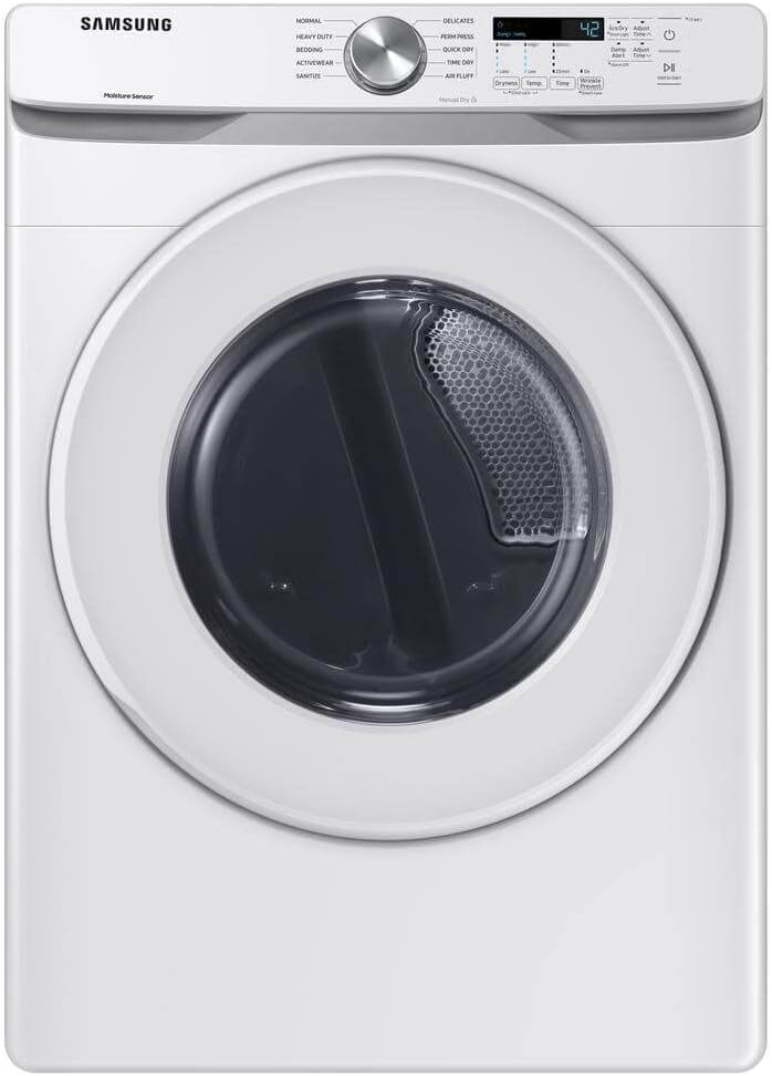 Samsung WF45T6000WPR White Front Load Laundry Package