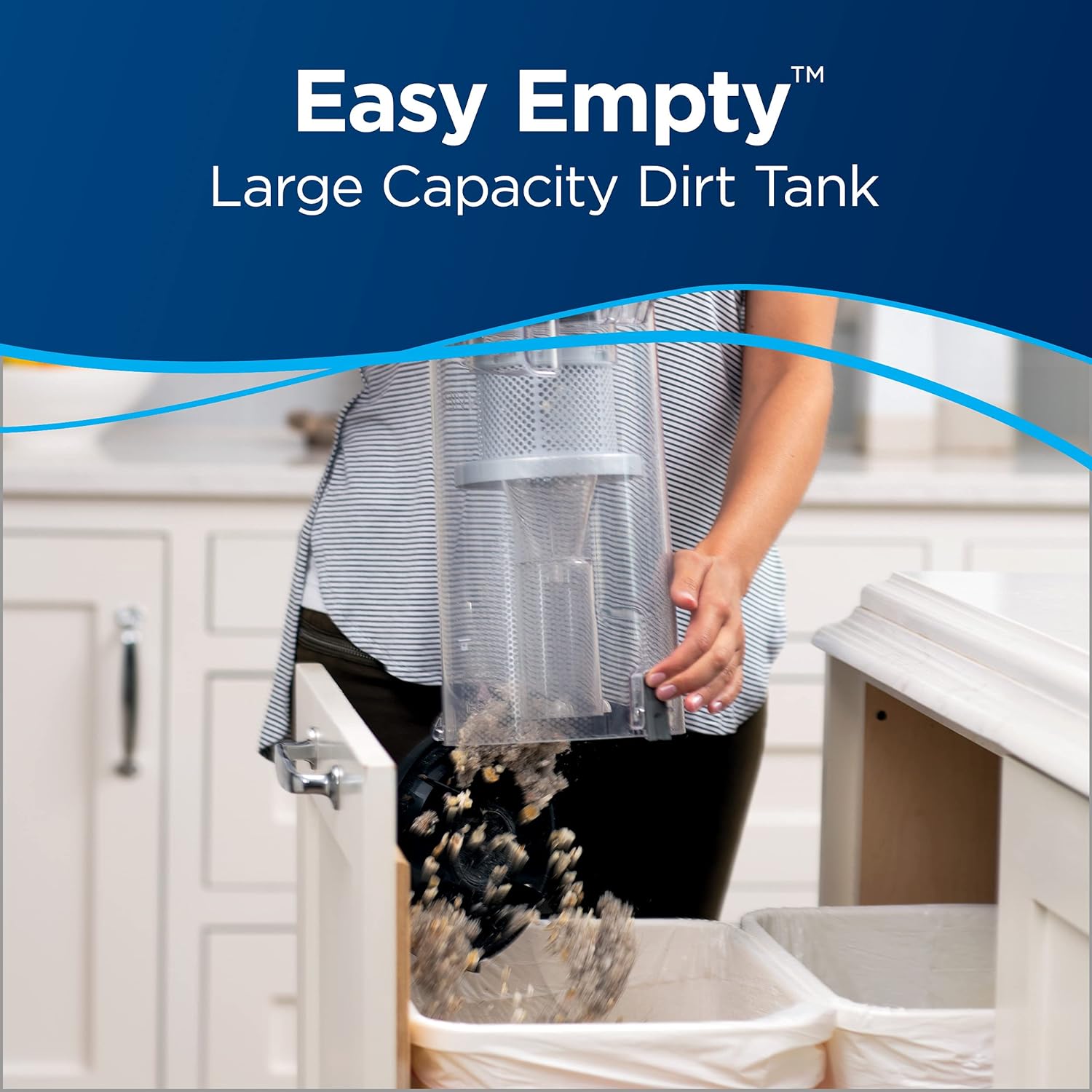 Bissell CleanView Bagless Vacuum, Powerful Multi Cyclonic System, Large Capacity Dirt Tank, Specialized Pet Tools, Easy Empty Red