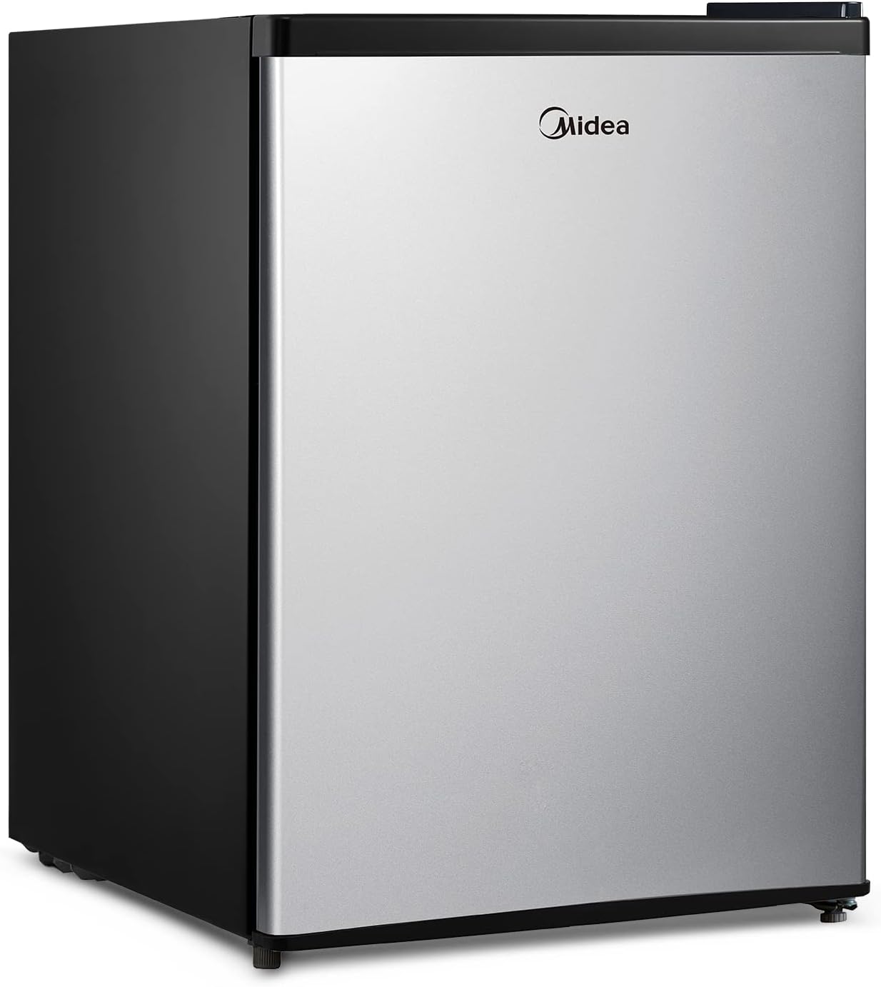 Midea WHS-87LSS1 Refrigerator, 2.4 Cubic Feet, Stainless Steel & TOSHIBA EM131A5C-BS Countertop Microwave Ovens 1.2 Cu Ft, 12.4