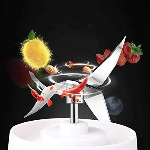 cup Portable Electric Juicer Cup,Portable Blender,Household Personal Smoothie Blender USB Rechargeable Battery with 6 Stainless Steel Blades 400ML Mini Juice Cup,4000 mAh battery. Portable, E