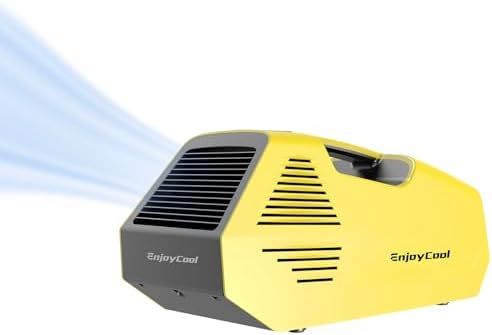 Portable air conditioner Camping Tent Air Conditioner 2380 BTU Outdoor Air Conditioner Tent Air Conditioner with Remote Control Suitable for Camping RVs Outdoors Van and Fishing(Battery Not Included)