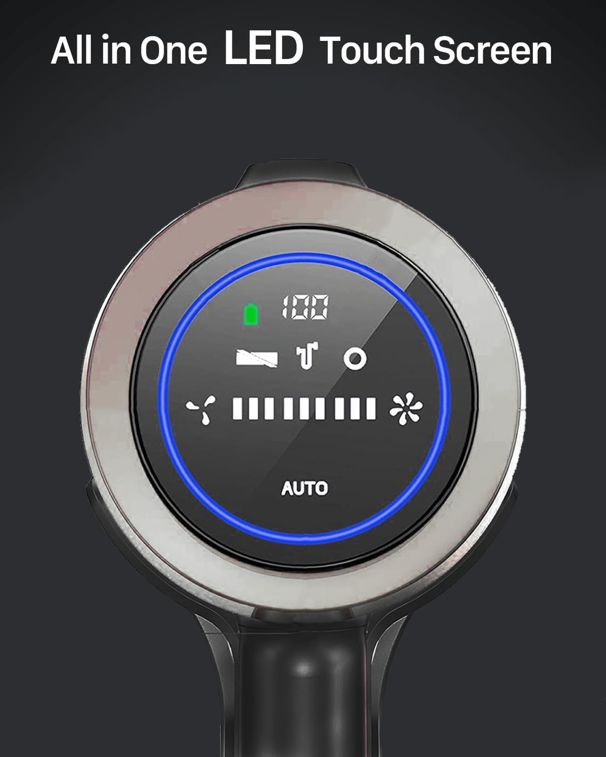 V12 Cordless Vacuum Cleaner, 400W 65Mins Cordless Stick Vacuum Powerful Suction, LED Touch Display, Rechargeable Wireless Handheld Lightweight Vacuum for Home, Hard Floors, Carpet, Car, Pet Hair