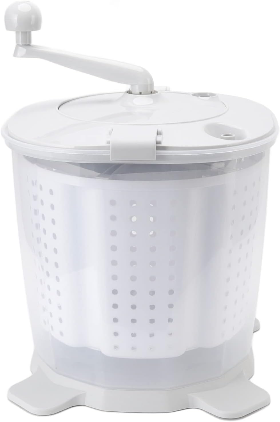 Sorandy Portable Hand Cranked Mini Washing Machine Manual Non Electric Clothes Washer Hand Powered Laundry Machine and Dehydrator for Apartments Dormitory Camping Student Dorm Room