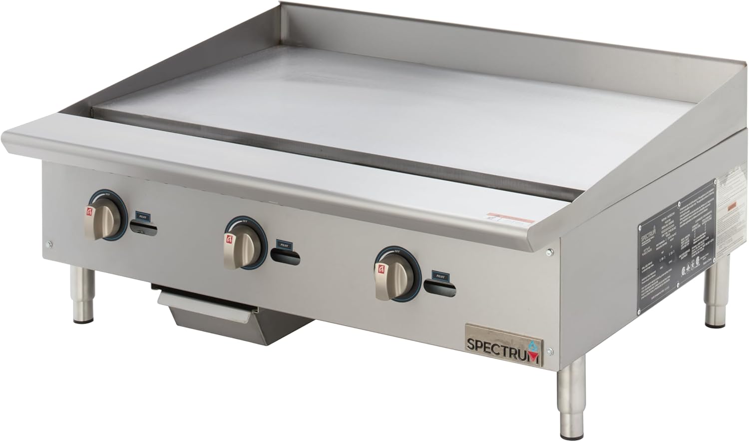 Winco Commercial Natural Gas Griddle,36