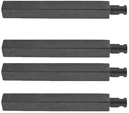 4 Pack Cast-Iron Grill Burner for CharBroil 463247404, Costco 720-0039-LP, Jenn-Air 720-0062, 720-0062-LP, Virco 720-0062, 720-0062-LP and Nexgrill 720-0039-LP, 720-0050 Gas Grill Models