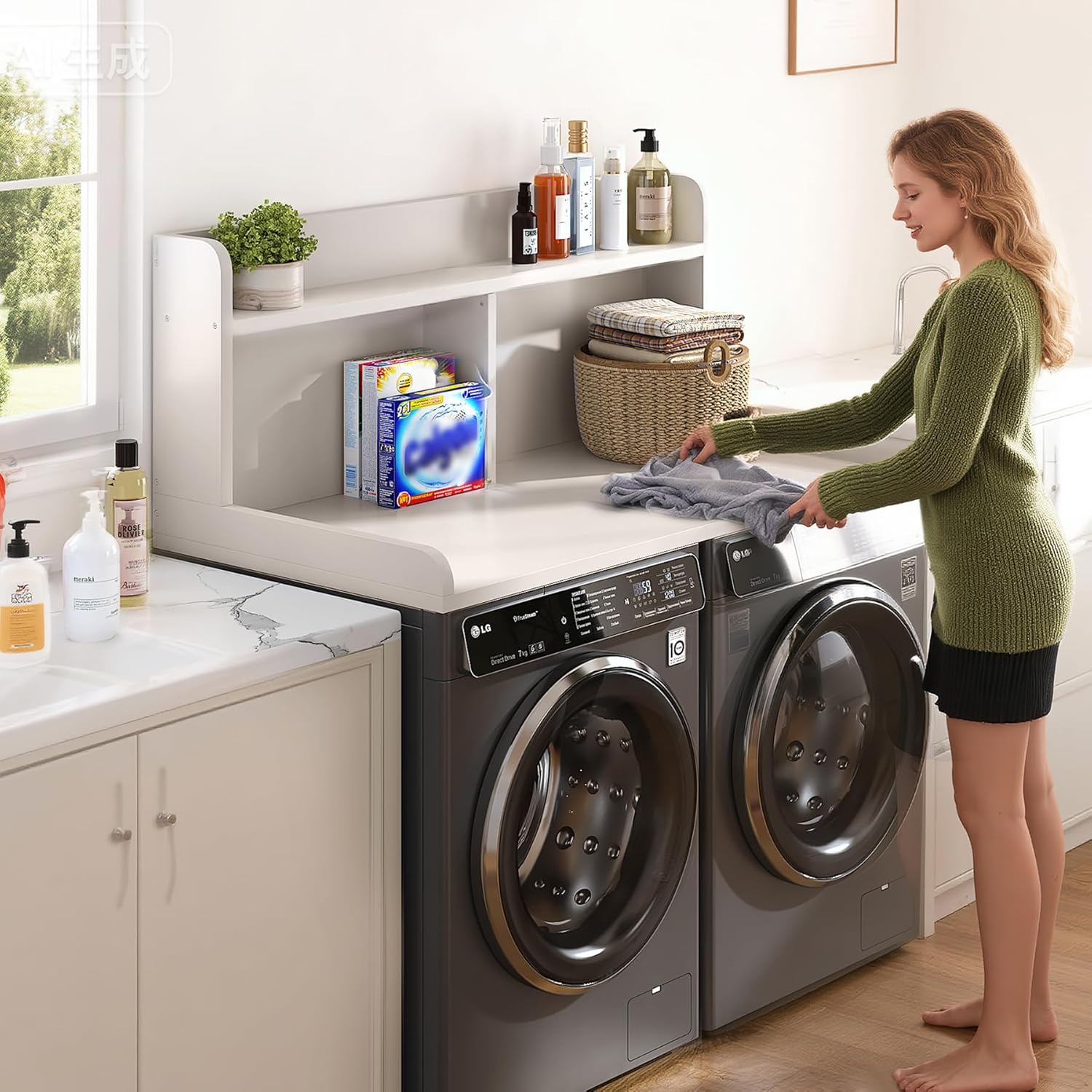 2-Tier Washer Dryer Countertop, 18.5