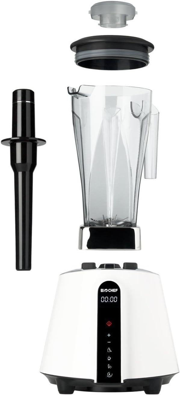 BioChef Living Food Blender - 1680 Watt Motor, 2L BPA-Free Jug with 3 preset Programs Plus Pulse Function - 10 Year Warranty (Black)