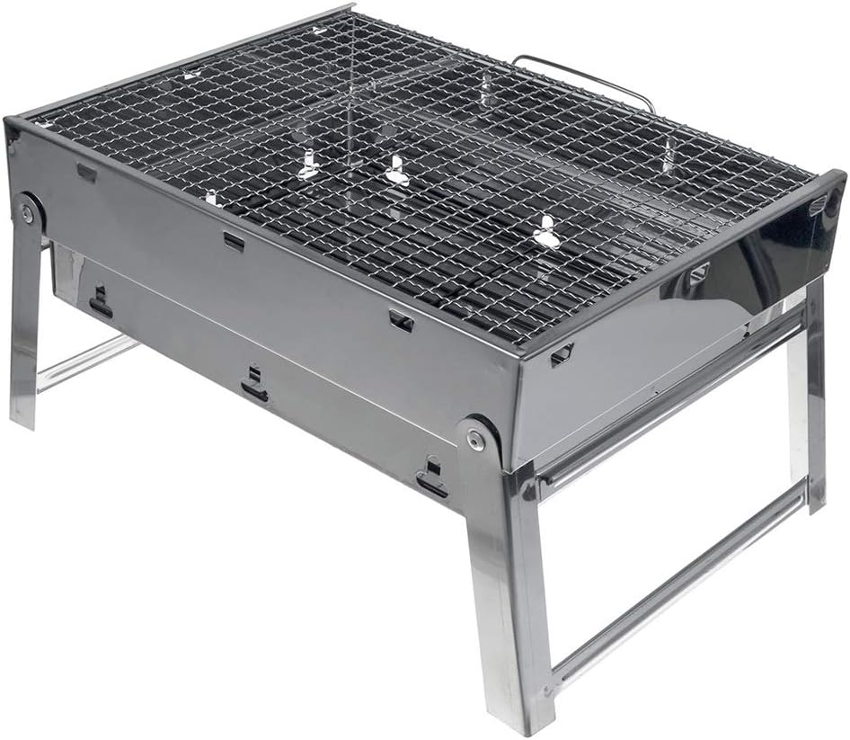 Patio Barbecue Charcoal Grill Foldable BBQ Grills Stove Stainless Steel Outdoor Camping Picnic Barbecue BBQ Accessories Tools