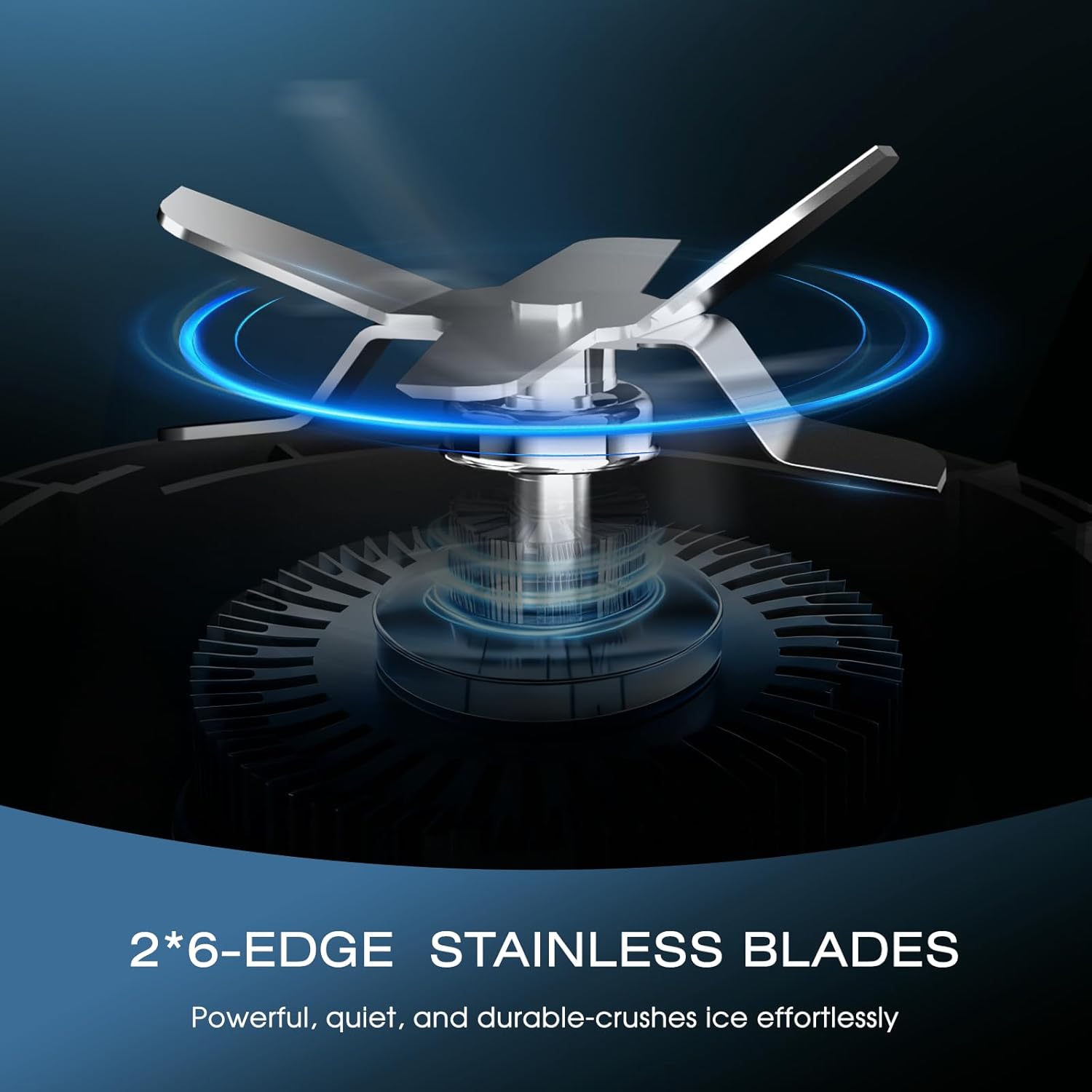 Nahida Blender for Smoothies, 1200W Smoothie Blender for Ice Crushing, Blenders with (2) 6-Fin Blades, Personal Blenders for Kitchen with 23oz, 32oz, 37oz Easy Go Cups for Juices, Silver