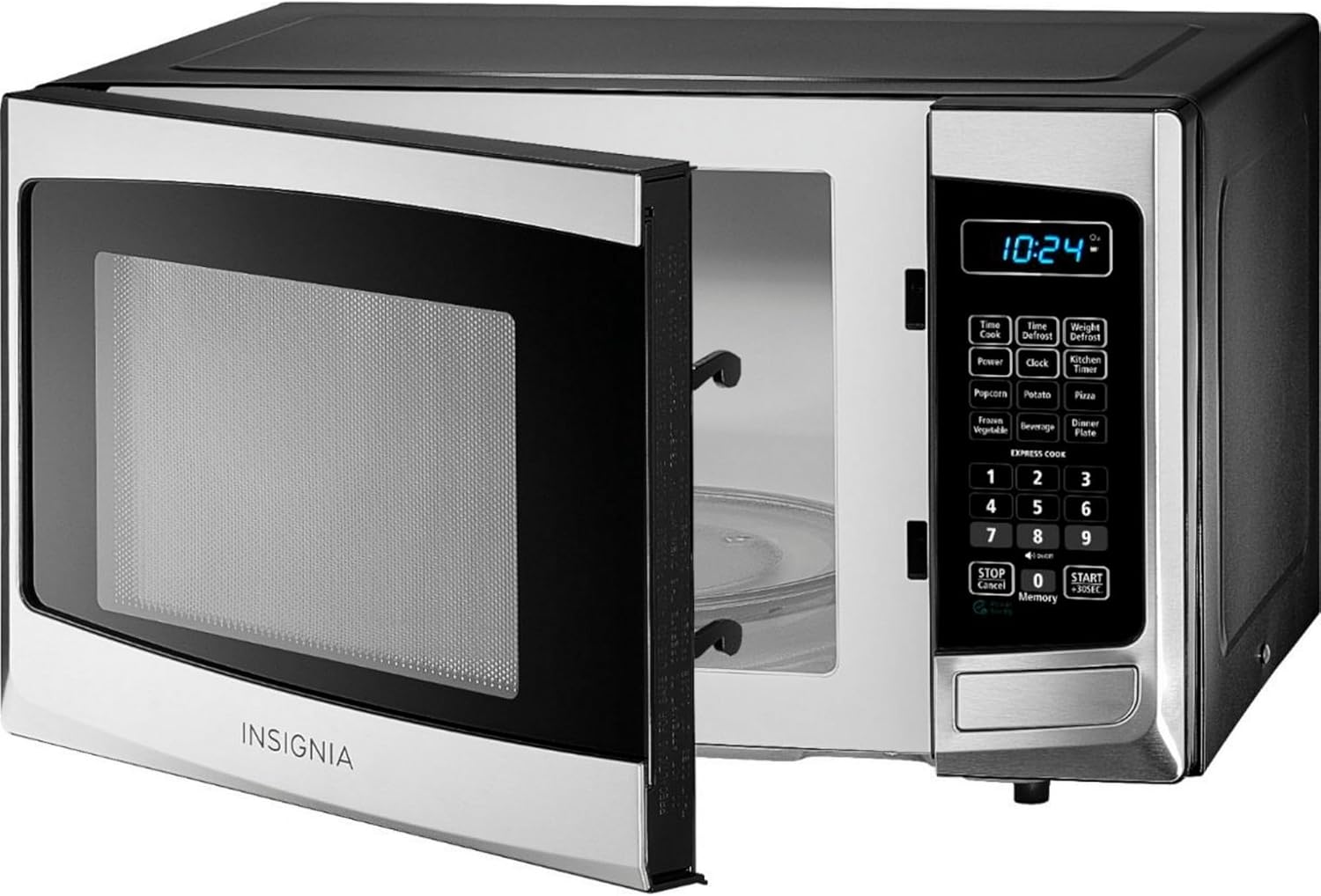 0.9 Cu. Ft. Compact Microwave - Stainless Steel